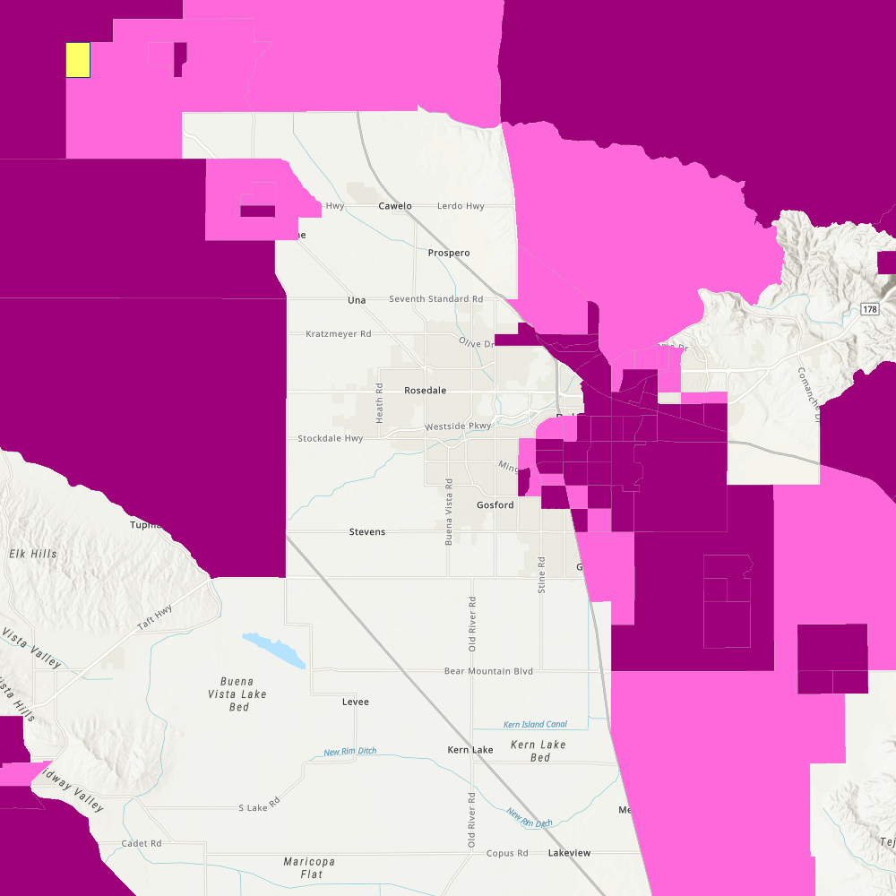 The Disadvantaged Communities Mapping tool highlights disadvantaged areas based on tracts