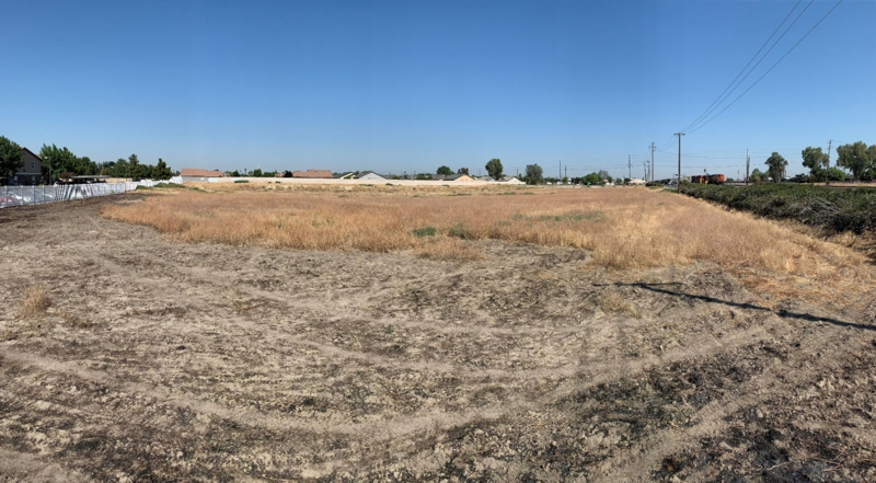 Vacant dirt lot